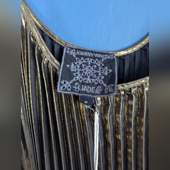 Johnny Was Golden Gem Pleated Midi Dress - Picture 10 of 14